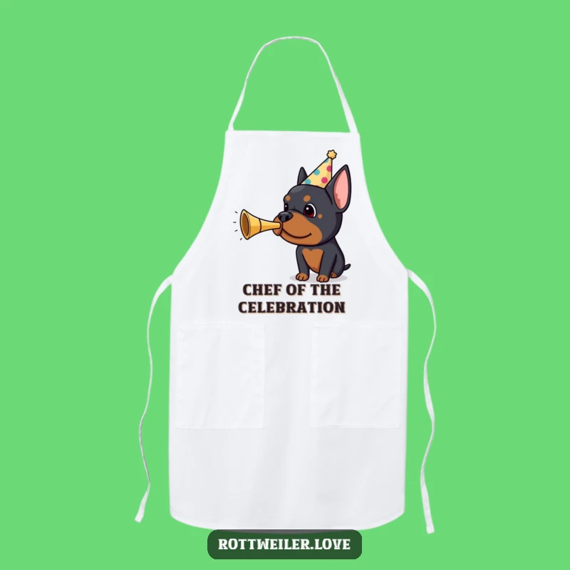 Funny Rottweiler Apron: Cook Up a Storm with This Hilarious Party Dog Chef