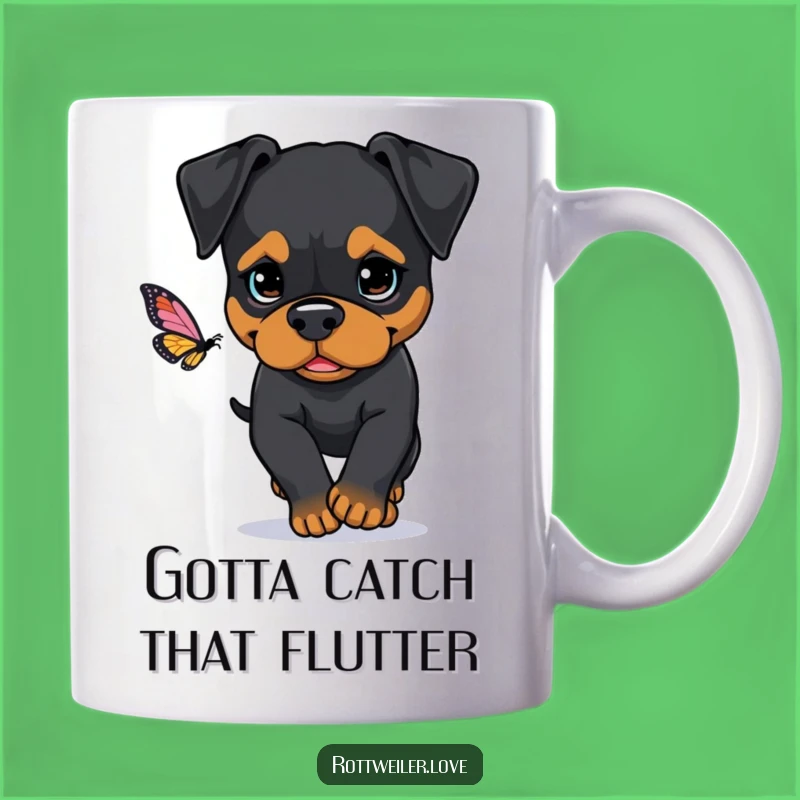 Funny Rottweiler Mission Mug: A Hilarious Gift for Determined Dog Lovers