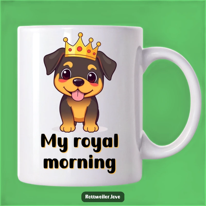 Funny Royal Rottweiler Mug: A Majestic and Hilarious Gift for Leaders