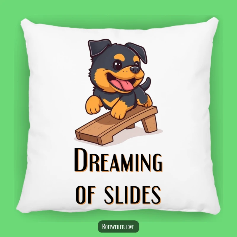 Comfy Rottweiler Ramp Pillow: Cuddle Up with Canine Excitement