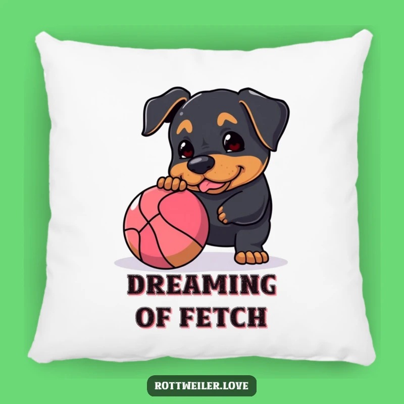 Funny Rottweiler Pillow: Cuddle Up with This Hilarious Playful Dog Accent