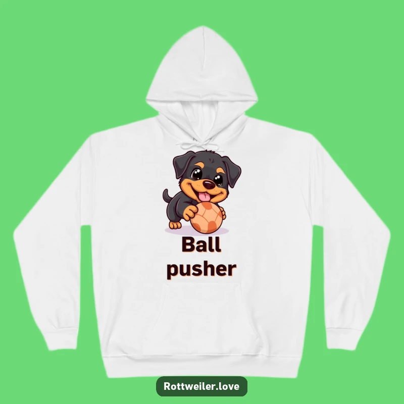 Funny Rottweiler Hoodie: Cozy Play, Happy Eyes, Perfect Gift!