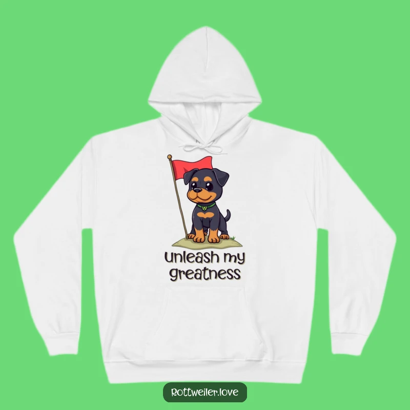 Funny Rottweiler Flag Hoodie: Cozy Patriotic Dog Lover Gift