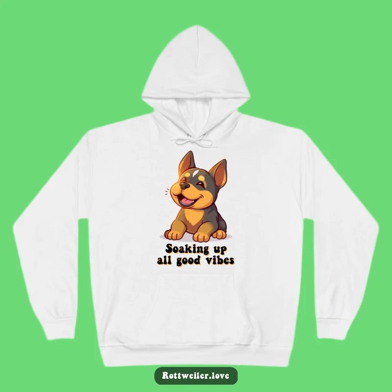 Funny Rottweiler Sunshine Hoodie: Cozy Up in This Hilarious Relaxed Dog Design