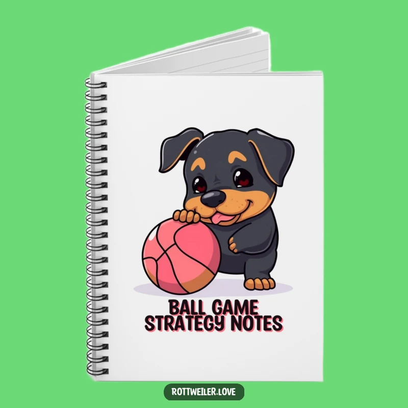 Funny Rottweiler Notebook: Jot Down Ideas with This Hilarious Playful Pup