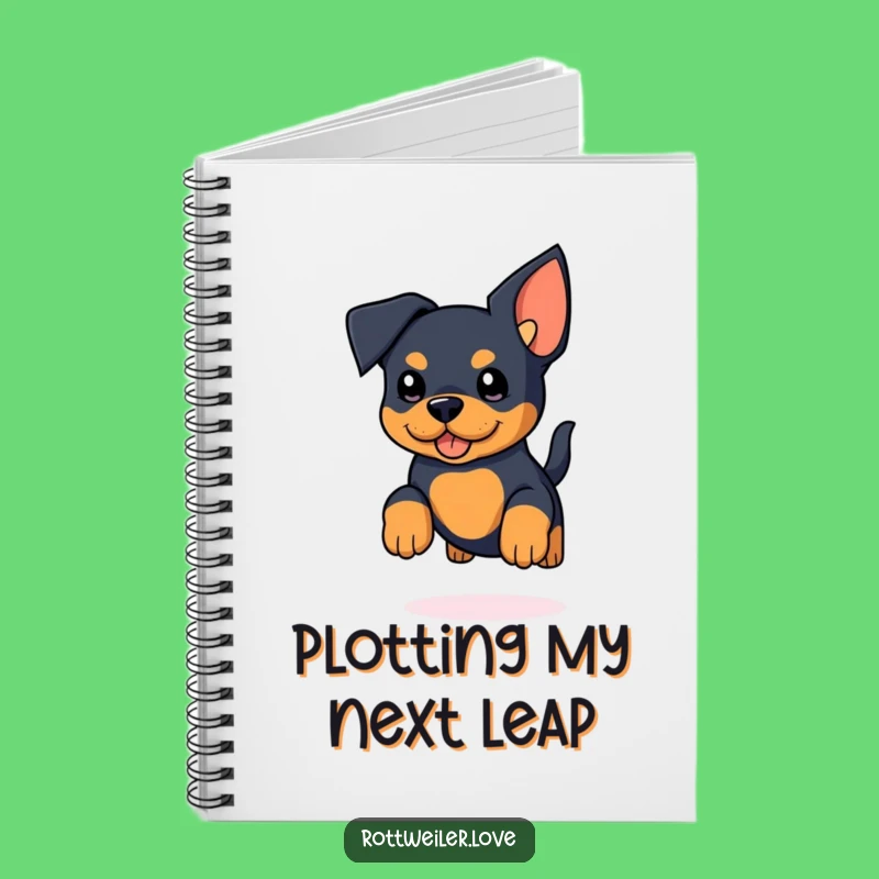 Funny Rottweiler Notebook: Kawaii Jumper Cover - Journal Gift!