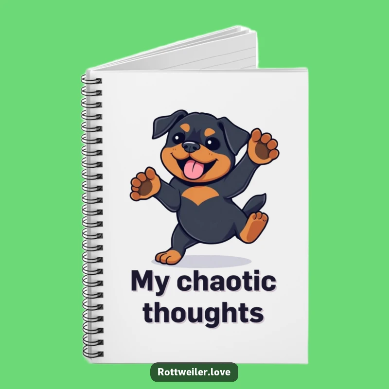 Funny Rottweiler Notebook: Playful Ideas and Spins