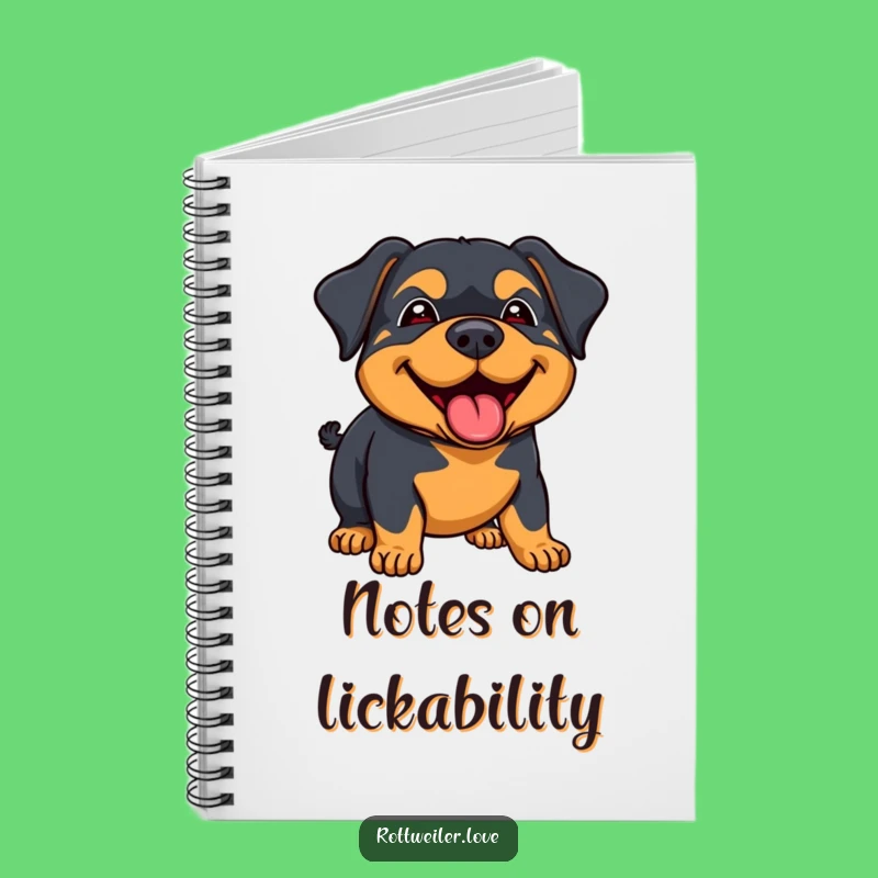 Funny Rottweiler Lick Notebook: Joyful Dog Journal, Happy Notes!