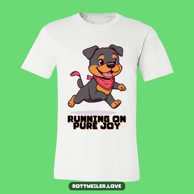 Cool Rottweiler Bandana T-Shirt: Funny and Energetic Style Statement