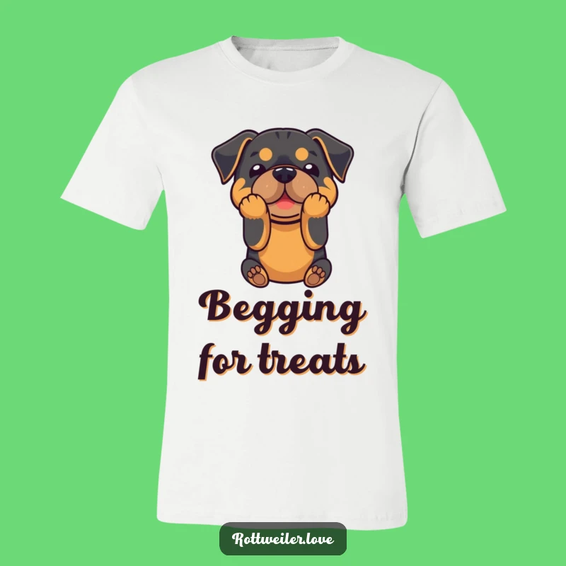 Funny Rottweiler Bowing T-Shirt - Comical Canine Humor Tee