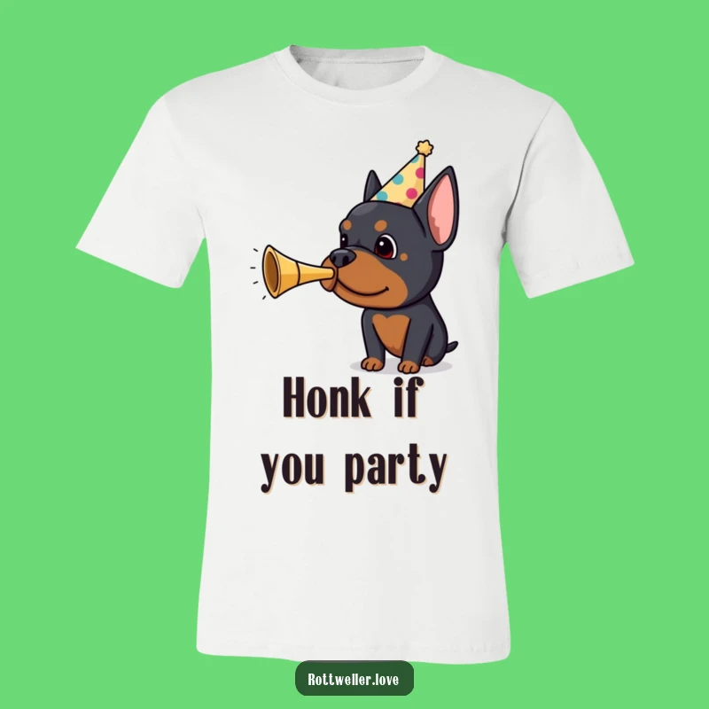 Funny Rottweiler Party Shirt: Wearable Humor for Dog Lovers, Perfect Birthday Present