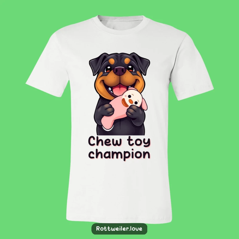 Funny Rottweiler T-Shirt: Big Smile, Squeaky Toy, Hilarious Dog Lover Tee!