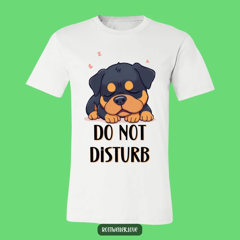 Funny Sleepy Rottweiler Dream T-Shirt: Comfy Dog Lover Apparel Gift